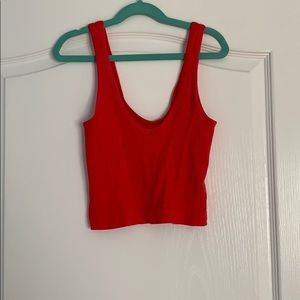 Out from under crop top